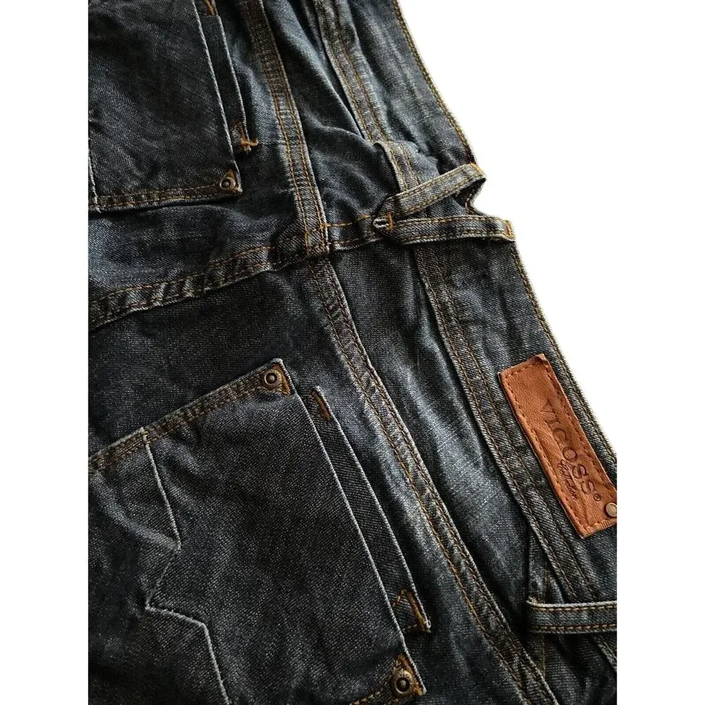 VIGOSS Fit/Capri Low-Rise Distressed Blue Jeans sz 28 (5/6)